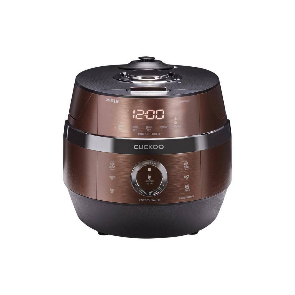 CUCKOO 10-Cup Induction Heating Pressure Rice Cooker and Warmer Bronze: 14 Settings, Automatic Keep Warm, Dishwasher-Safe Parts
