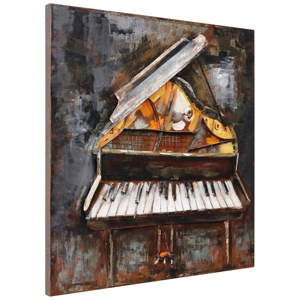 Empire Art Direct Magic Keys Hand Painted 3D Metal Wall Art, 32" x 32" x 3", Ready to Hang