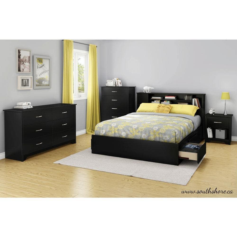 South Shore Fusion, Contemporary Dresser,  Black