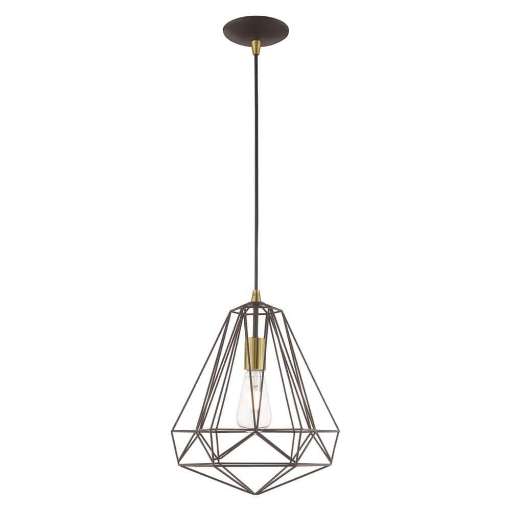 Livex Lighting Knox 1 - Light Pendant in  Bronze