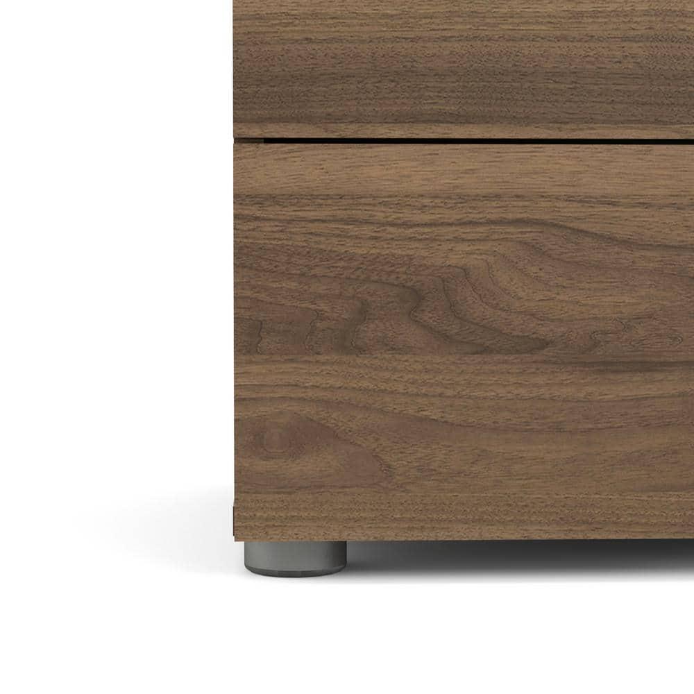 Tvilum Loft 8 Drawer Double Dresser for Adults, Walnut