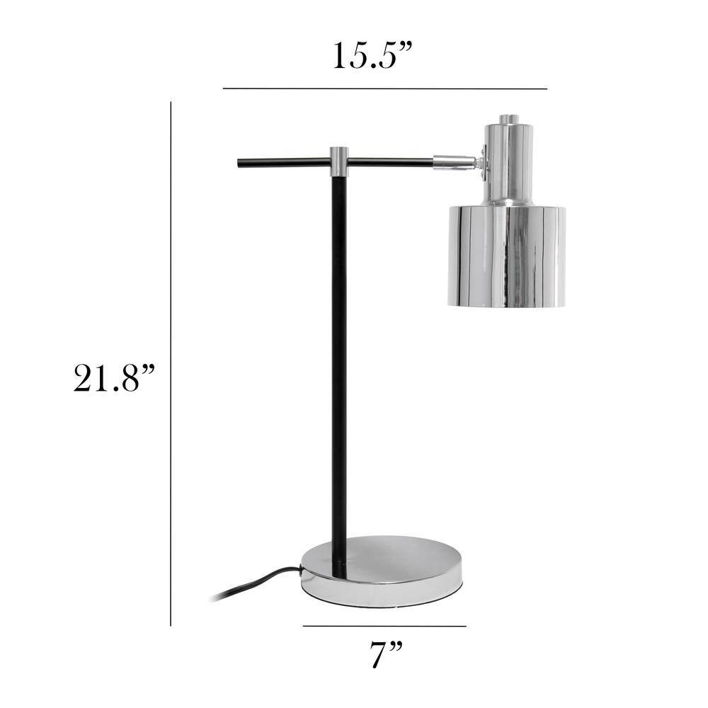Latitude Run® 21" Chrome Desk Lamp | Wayfair