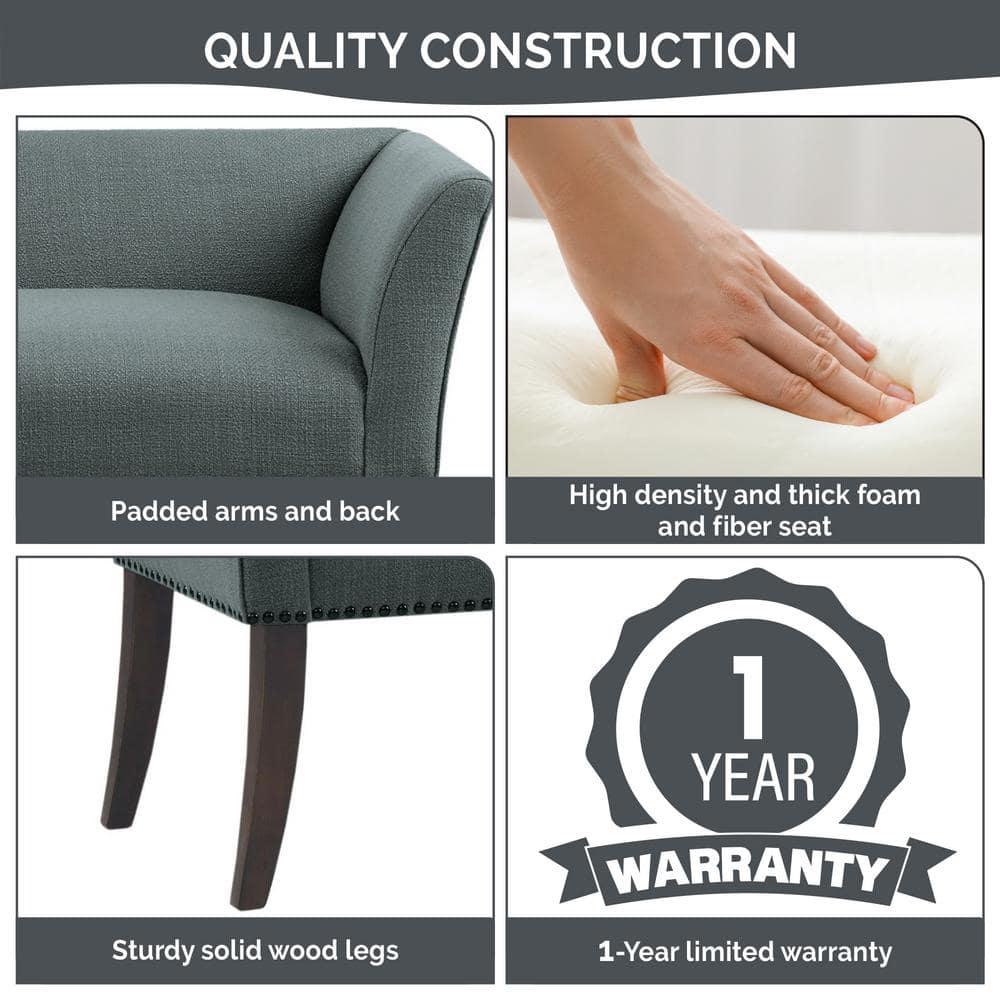 GZMWON 1 Polyester Upholstered Bench Bedroom Bench Modern Bench Accent Bench