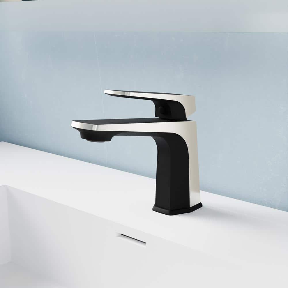 Single-Hole Single-handle Bathroom Faucet with Drain Assembly