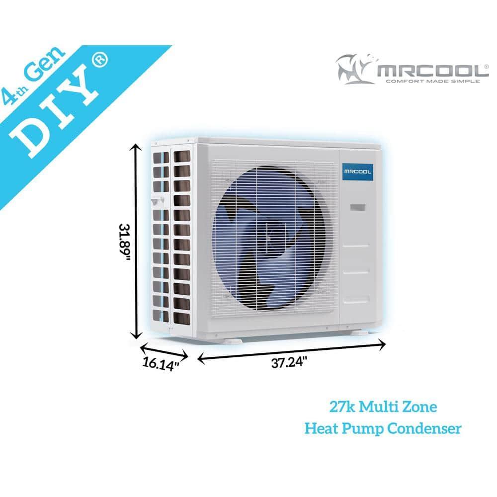 MRCOOL DIYM227HPW00C07 DIY Multi-Zone Series Ductless Heat Pump, White