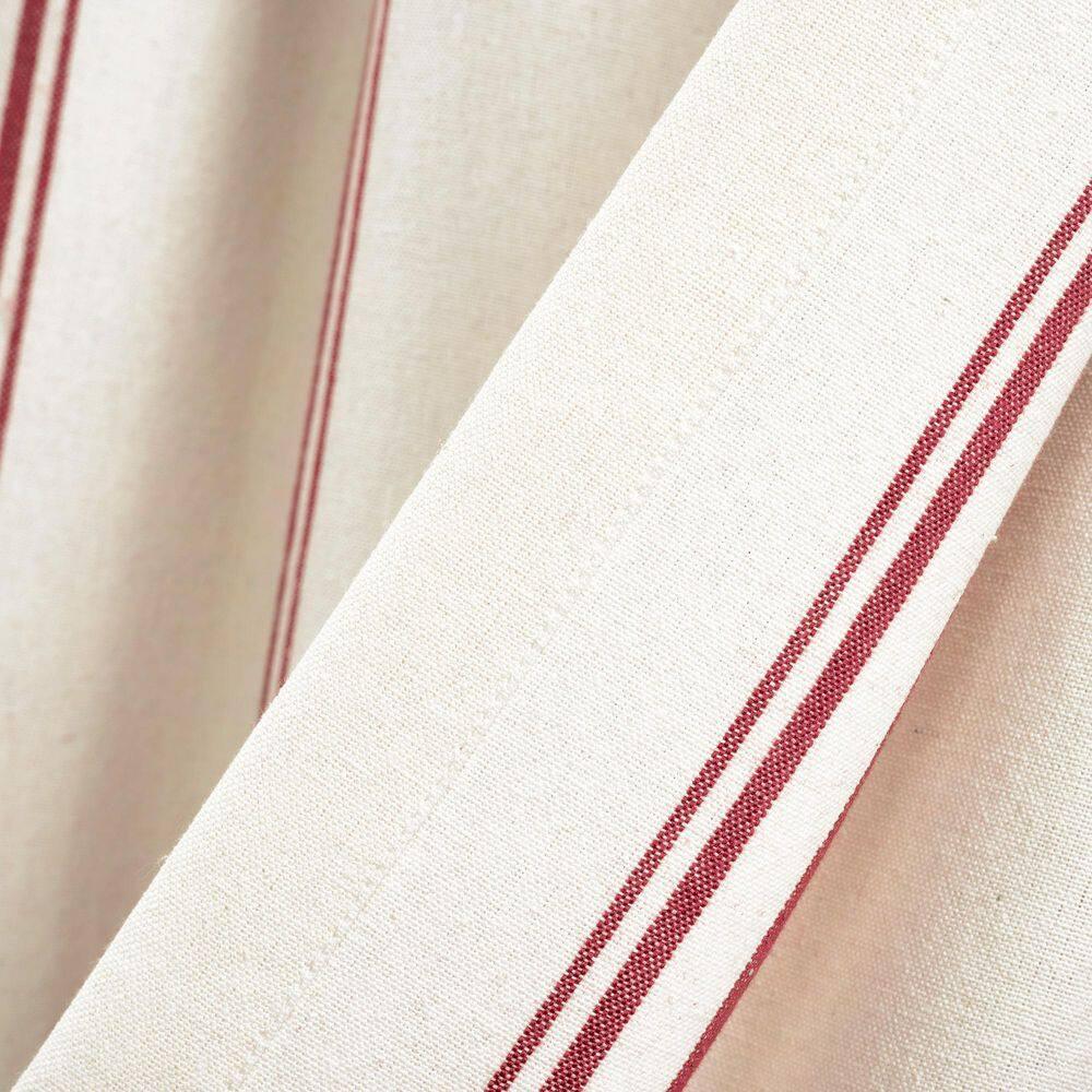 Lush Decor Farmhouse Stripe Striped Ruffled 52'' W Window Valance