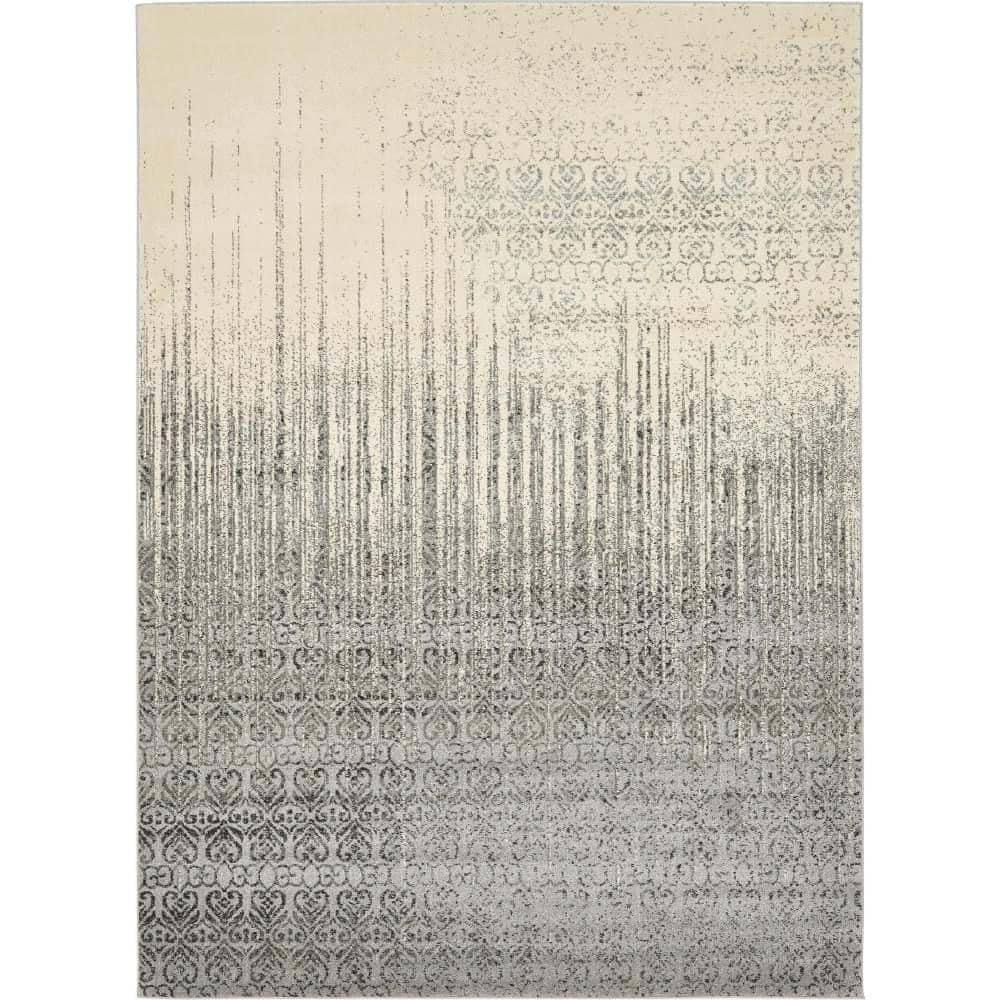 Unique Loom Del Mar Collection Area Rug - Jennifer (8'  x 11' Rectangle Gray/Black)