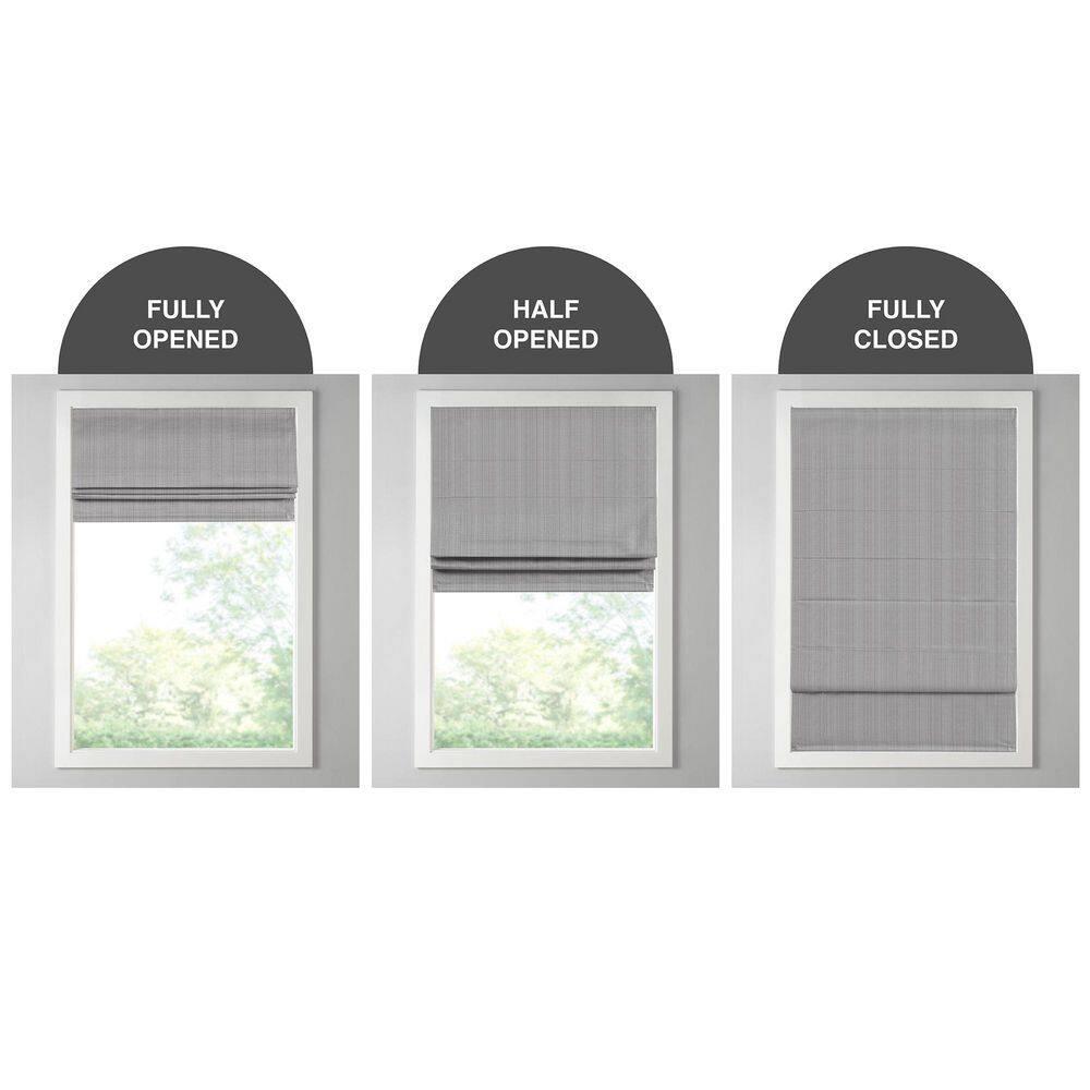 Galen Basketweave Cordless Room Darkening Roman Shade