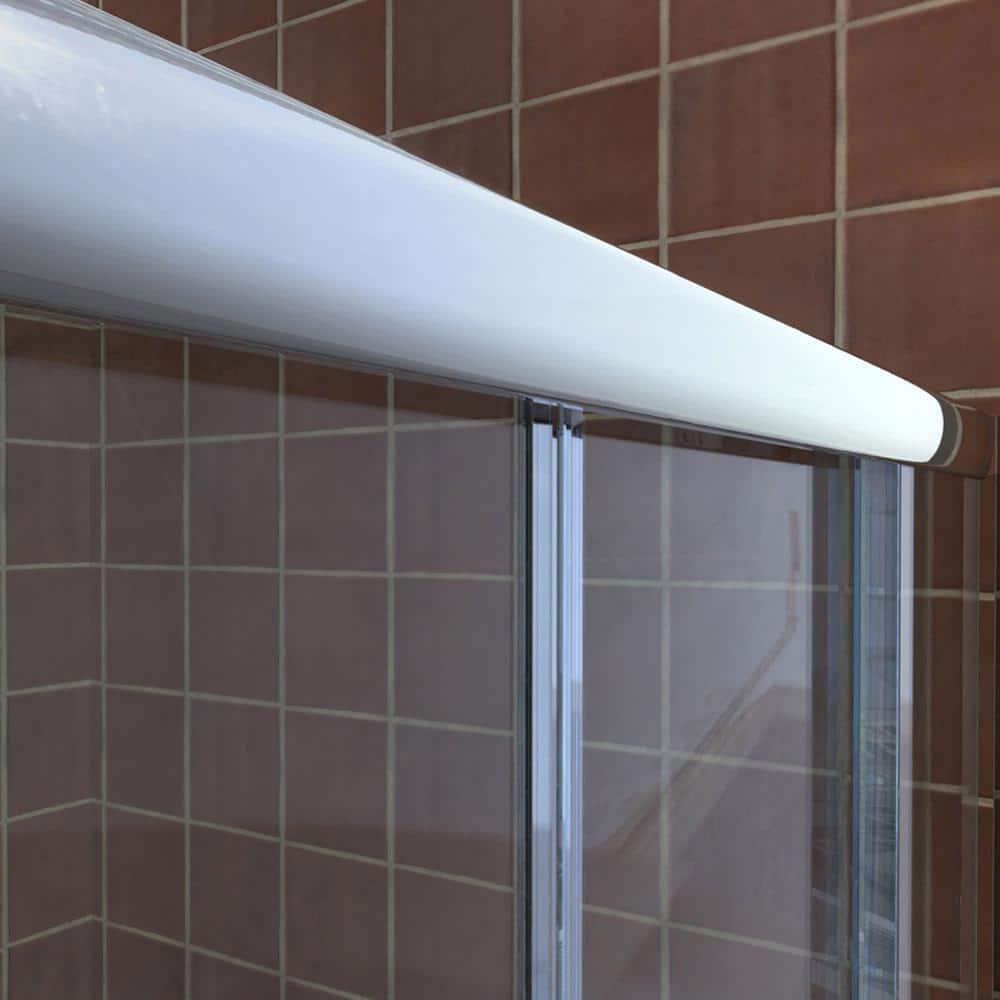 Visions 60" W x 74.75" Semi-Frameless Shower Encolusure