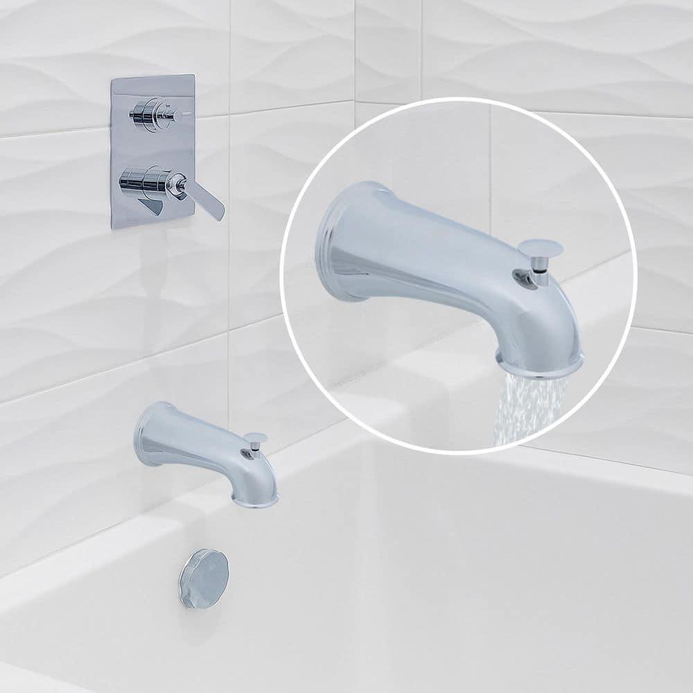 Danco 6 in. Decorative Tub Spout with Pull Up Diverter in Chrome (10315)