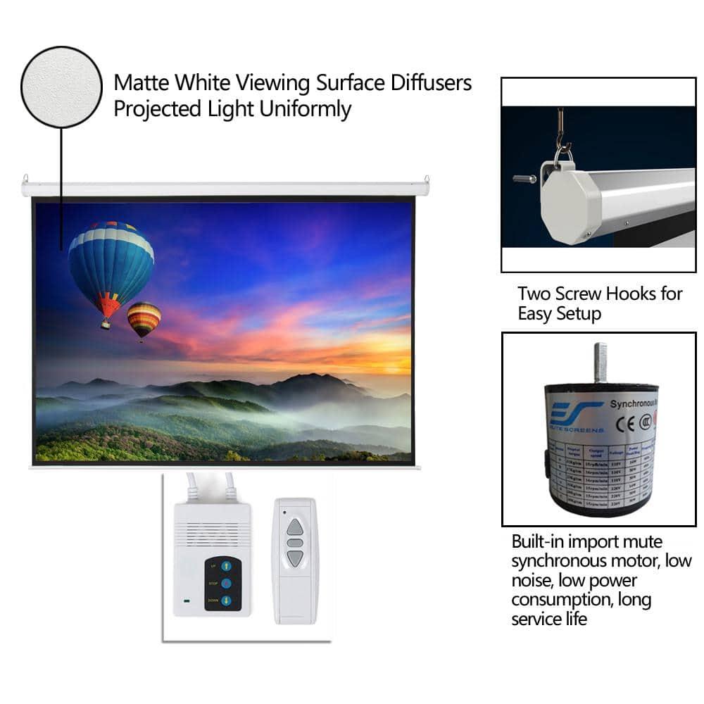 Zimtown 4:3 Electric Projector, 100"