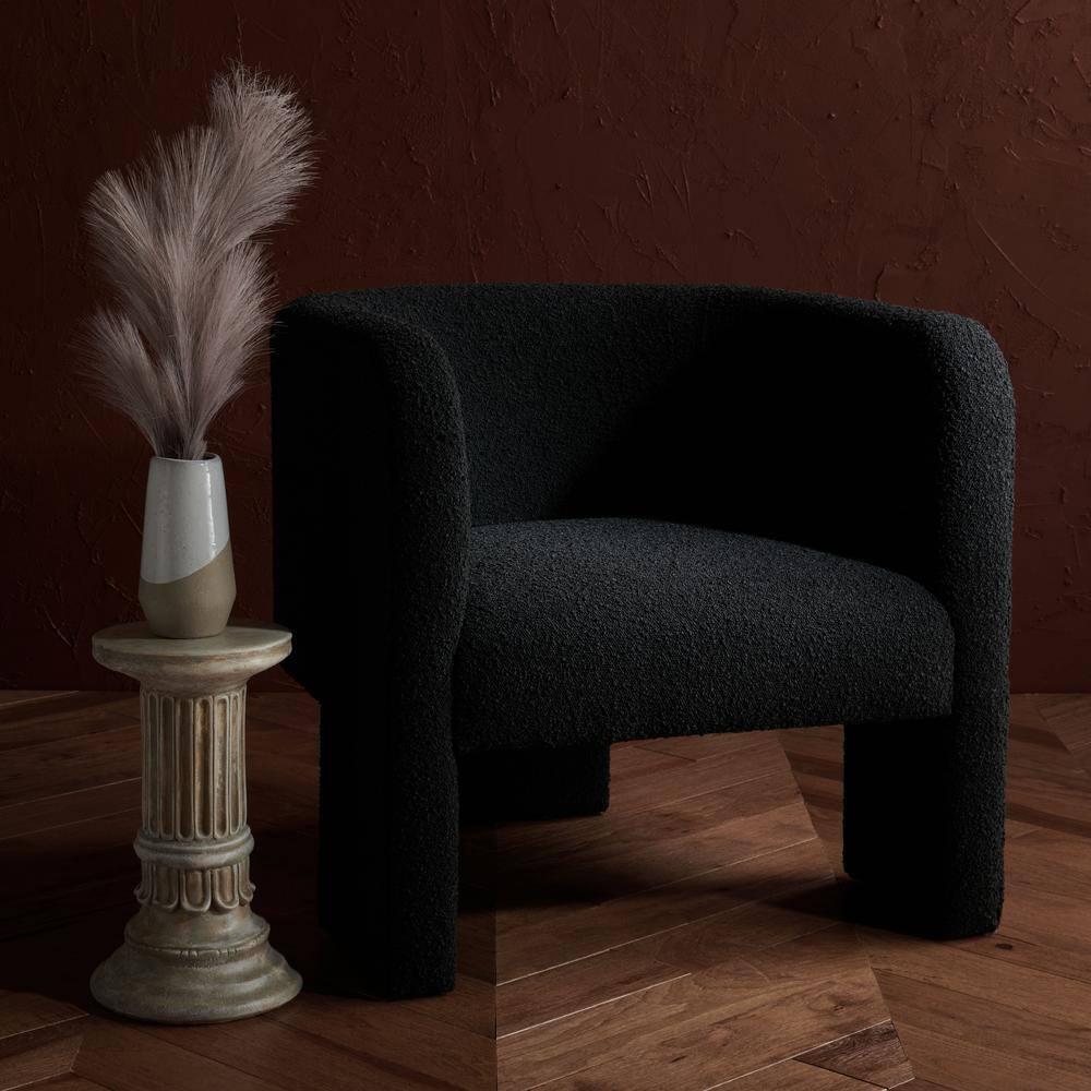 Sammie 3 Leg Accent Chair - SFV5034 - Black - Safavieh Couture
