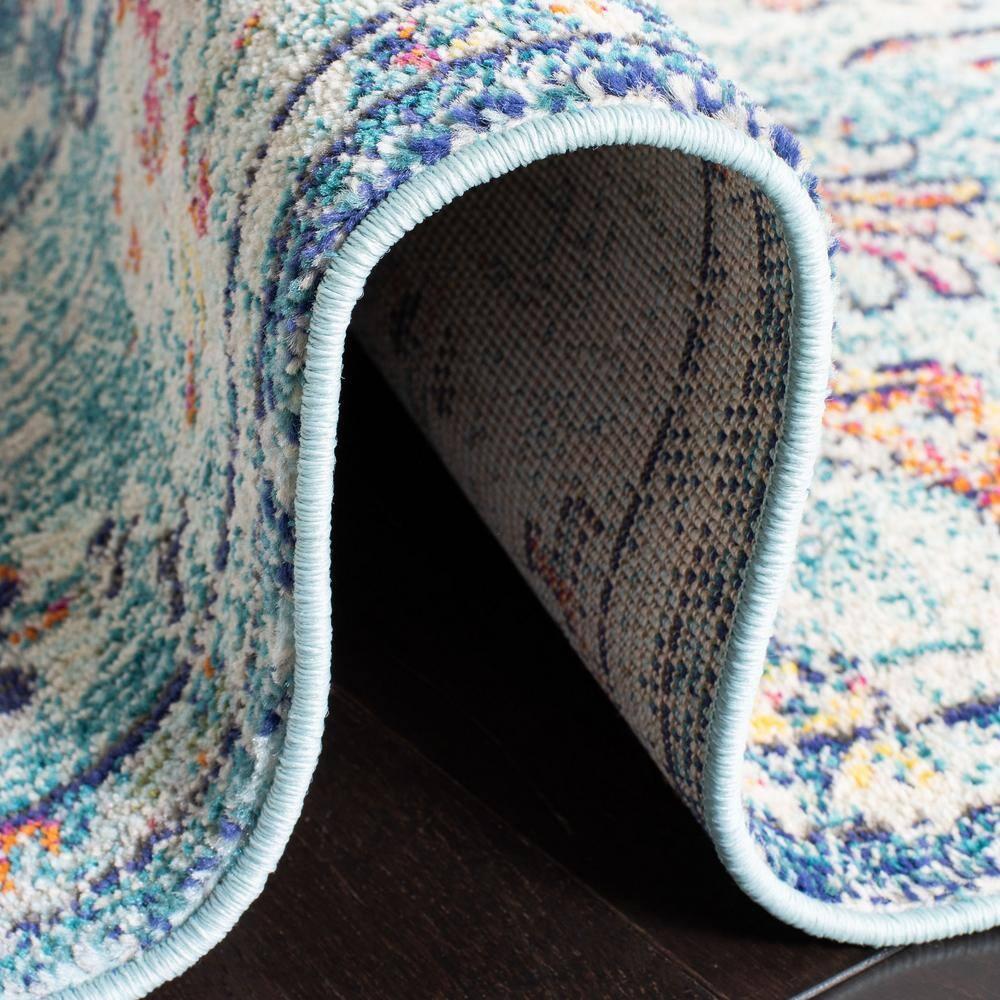 SAFAVIEH Madison Joandra Southwestern Area Rug, Navy/Light Blue, 12' x 15'