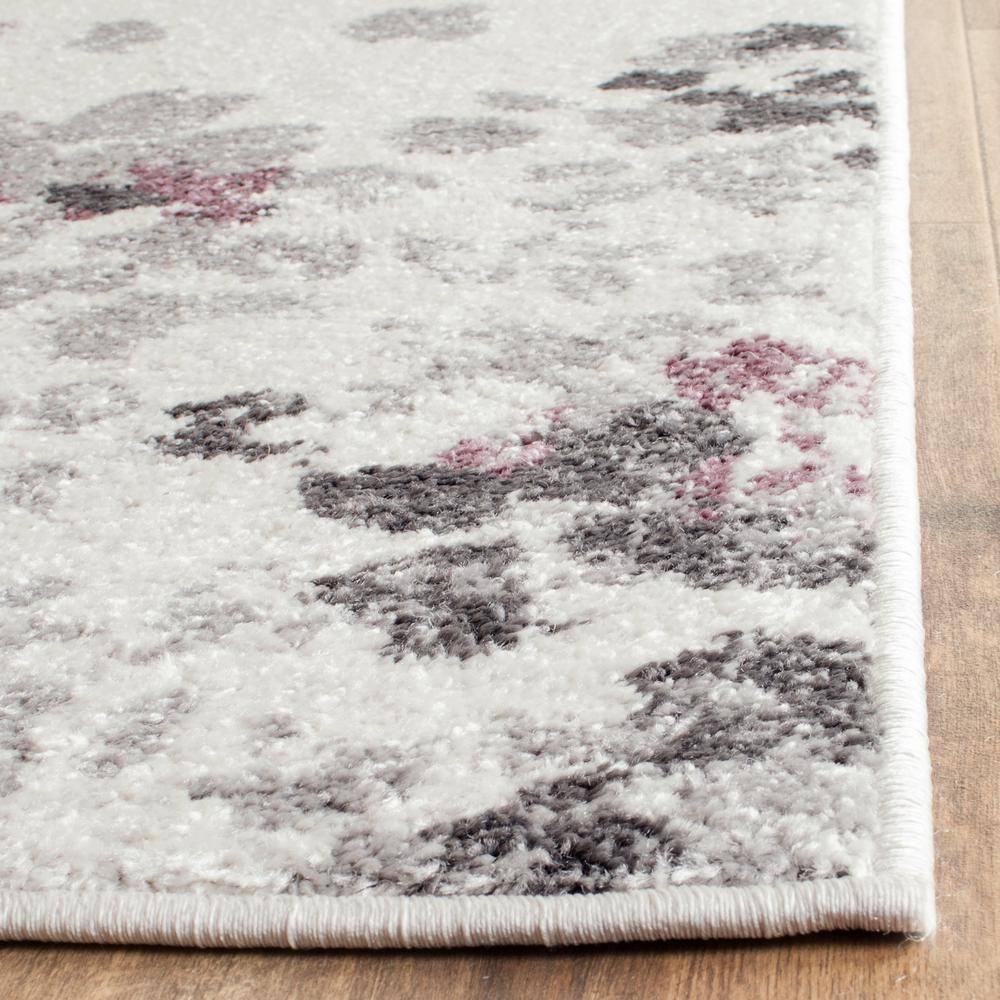 Adirondack ADR115 Power Loomed Area Rug - Ivory/Purple - 8'x8' - Safavieh.