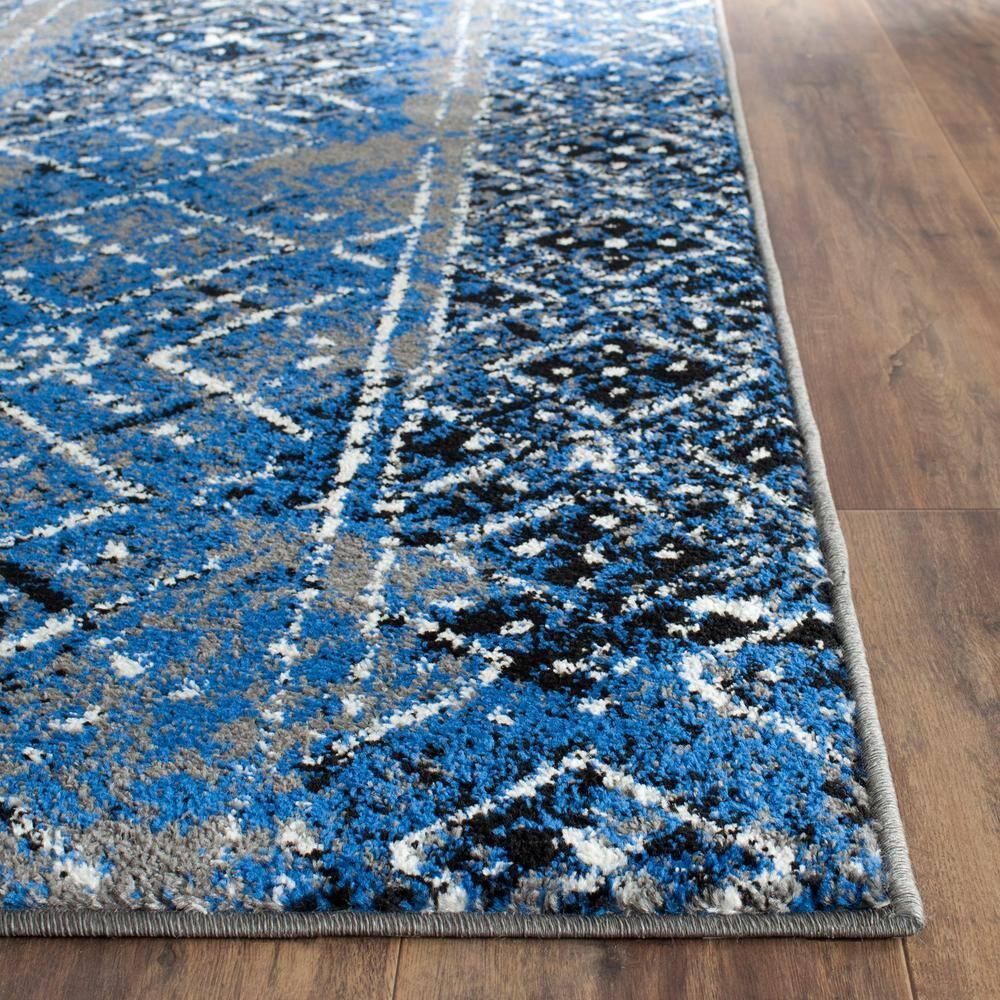 Adirondack ADR111 Machine Made Indoor Area Rug - Silver/Multi - 4'x4' - Safavieh