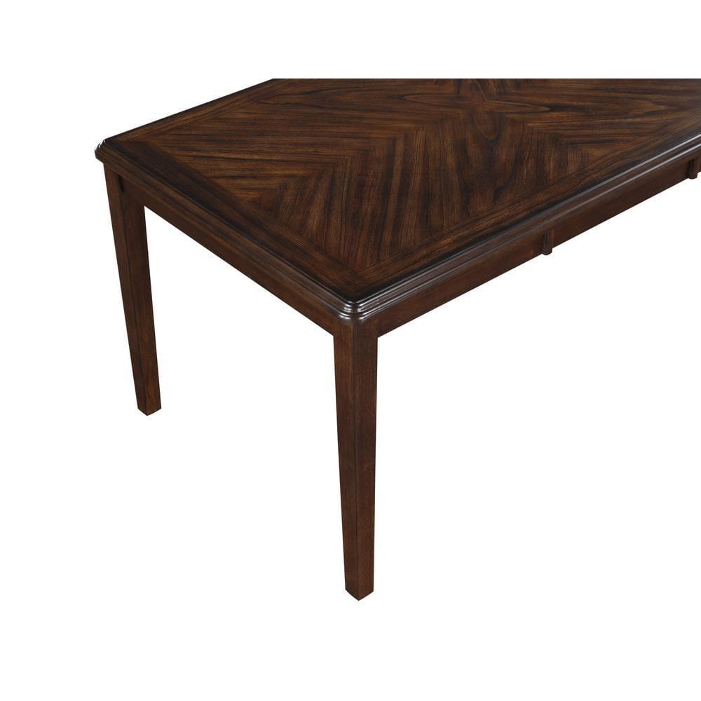 New Classic Gia 60" 5-Piece Rectangular Wood Dining Set with 4 Chairs in Cherry