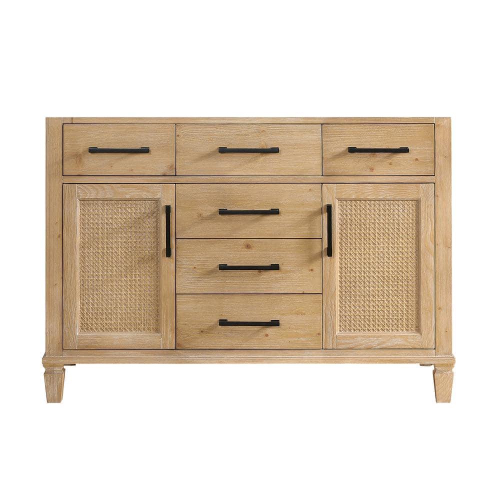 Solana 47.2" Single Bathroom Vanity Base Only in Weathered Fir