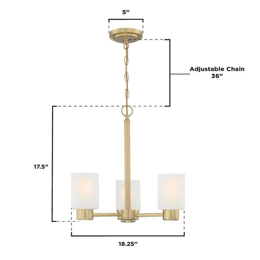 Sylvestre 3 - Light Cylinder Chandelier