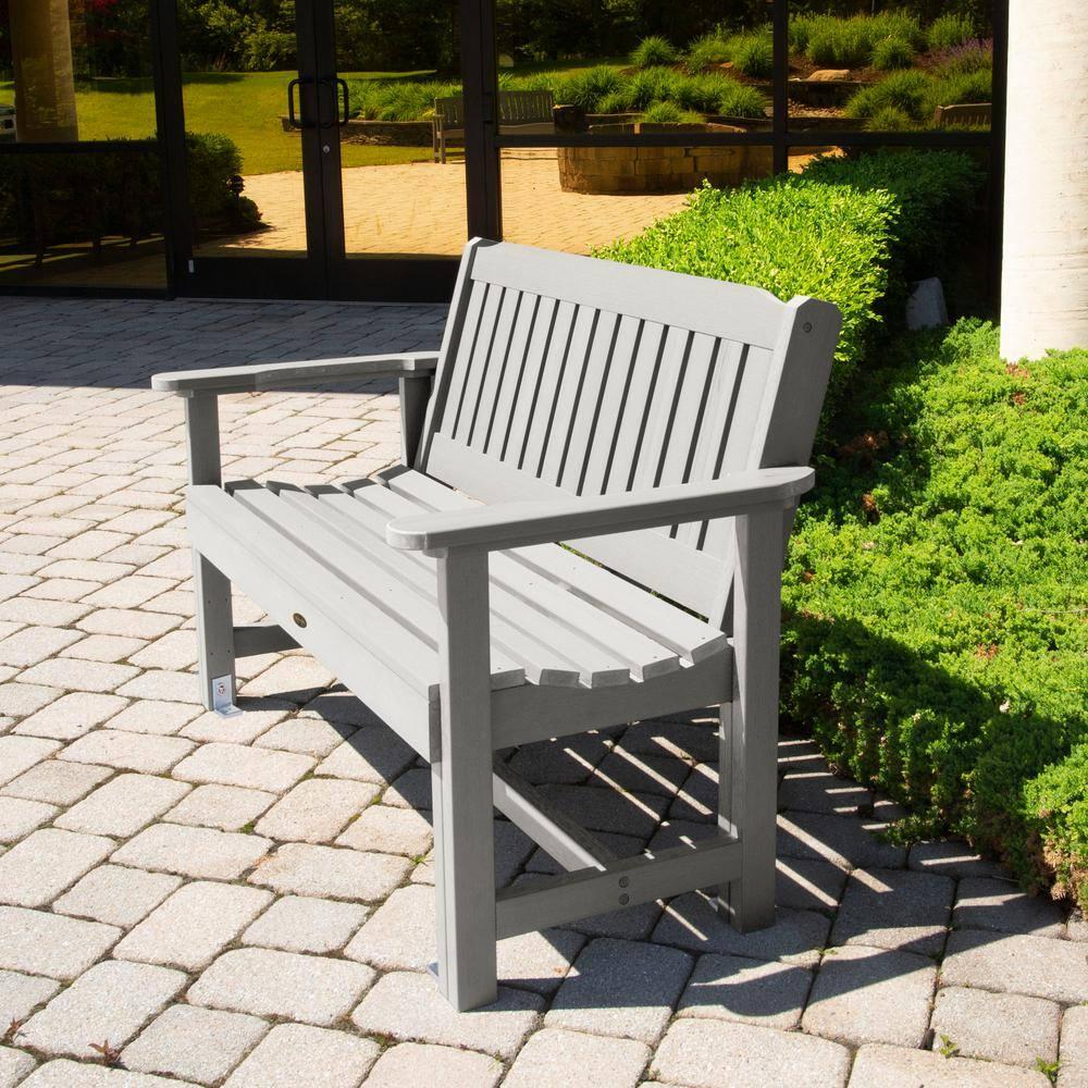 highwood  Commercial Grade Exeter 4 Foot Garden Bench Harbor Gray