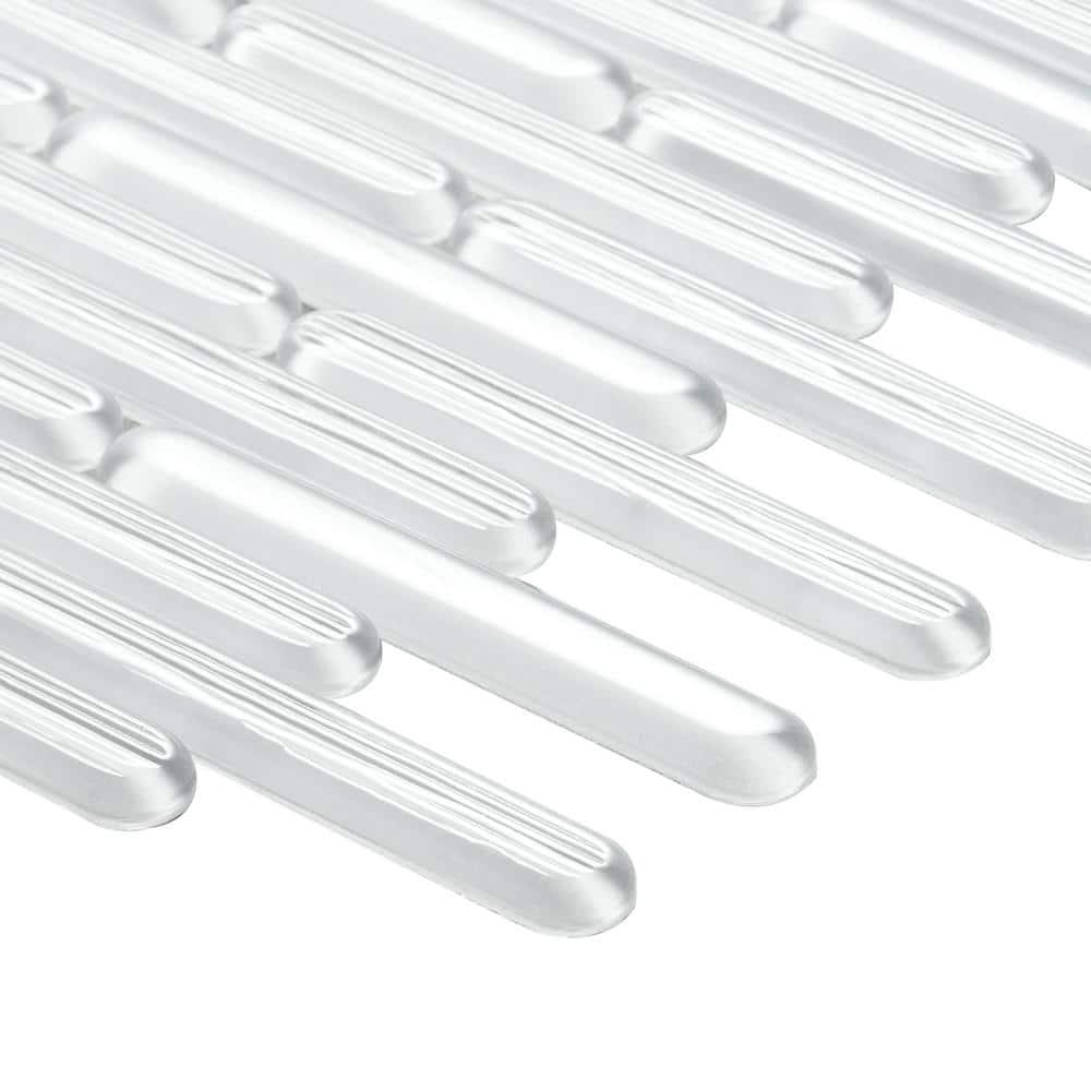 Reed 11.81 in. x 12.04 in. Polished Glass Wall Mosaic Tile (0.98 Sq. Ft. / Each)