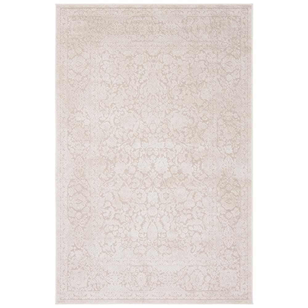 Reflection RFT667 Power Loomed Area Rug - Creme/Ivory - 4'x6' - Safavieh.