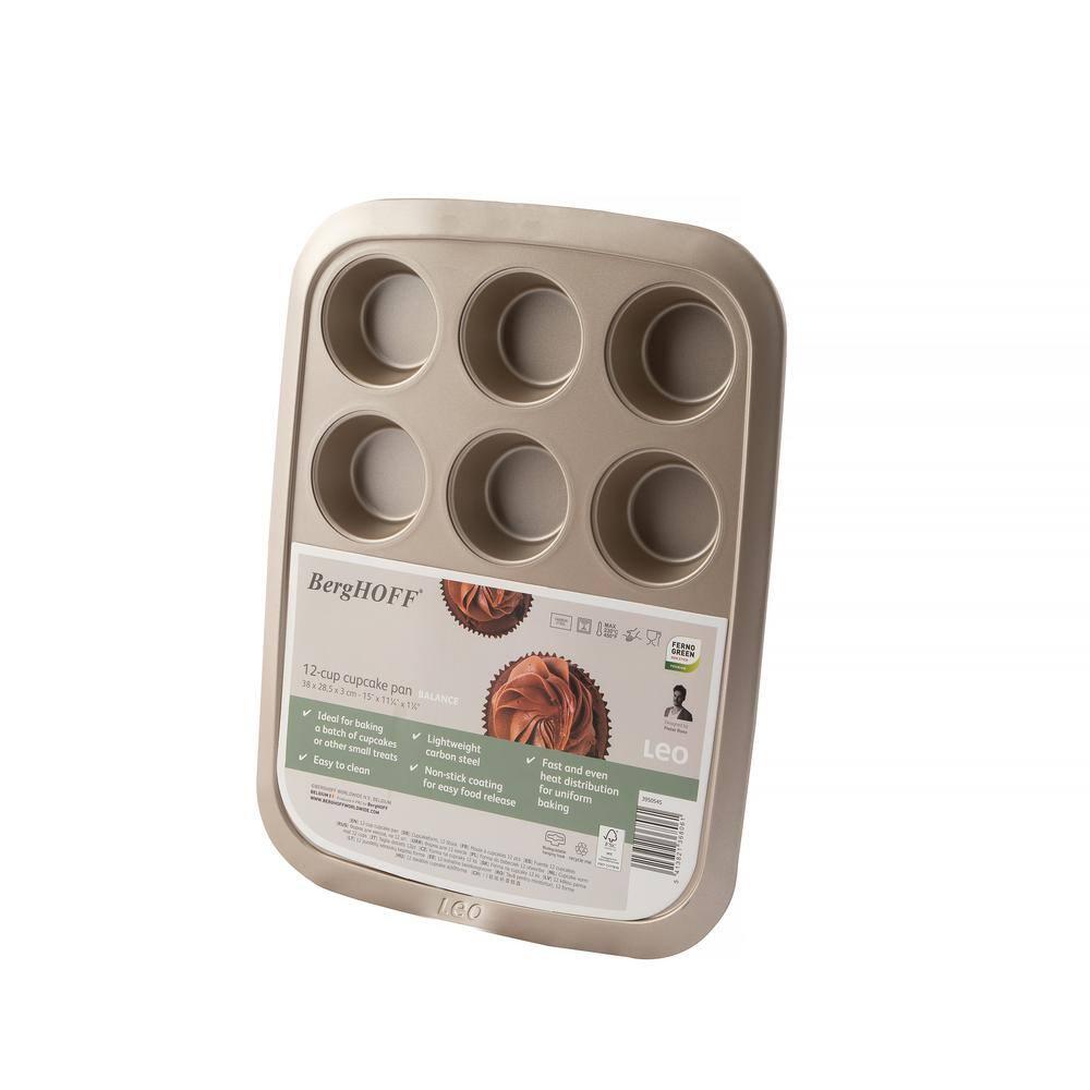 BergHOFF BergHOFF Balance Non-stick Carbon Steel 12-cup Cupcake Pan 2.5"
