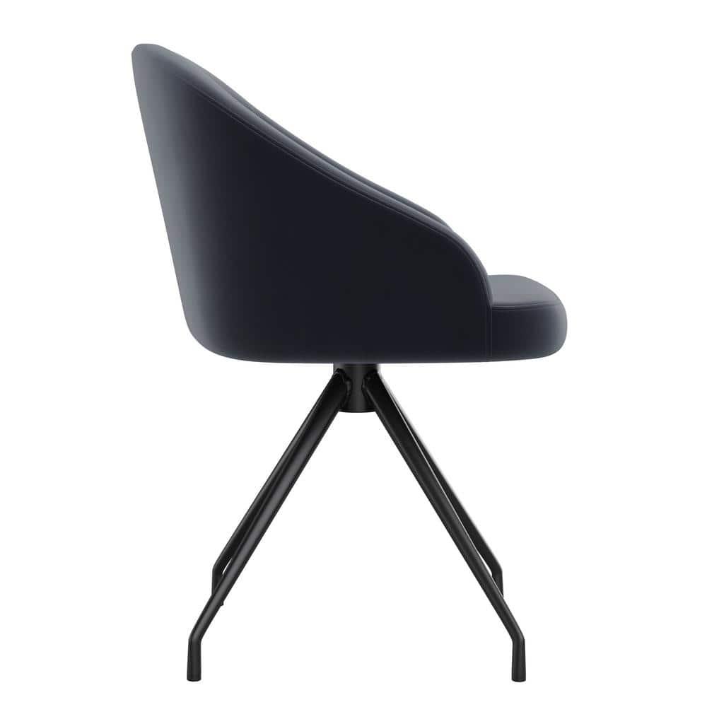 Martha Stewart Martha Stewart Sora Upholstered Stationary Swivel Home Office Chair