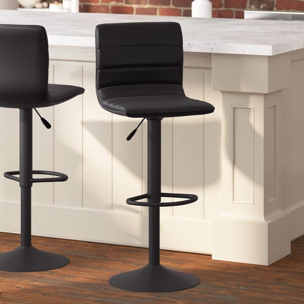 Taylor & Logan Rochester Swivel Upholstered Adjustable Height Counter Stool with Metal Frame