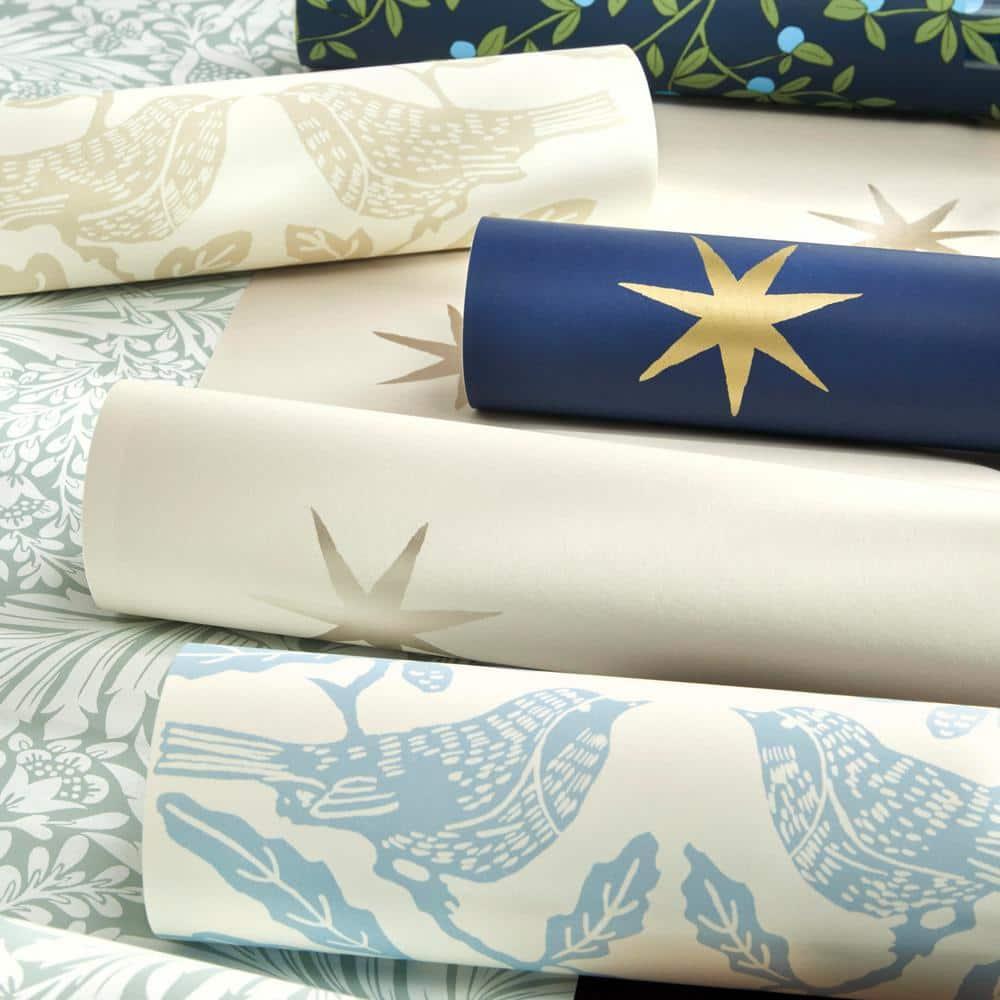 Modern Acanthus Peel + Stick Wallpaper by Erin & Ben Co. - Gray