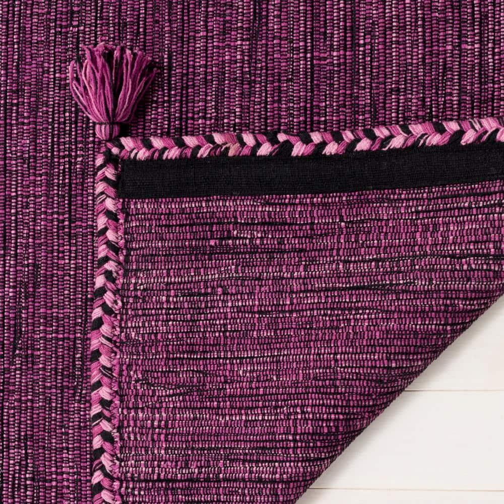 Montauk MTK150 Hand Woven Indoor Area Rug - Purple/Black - 8'x10' - Safavieh