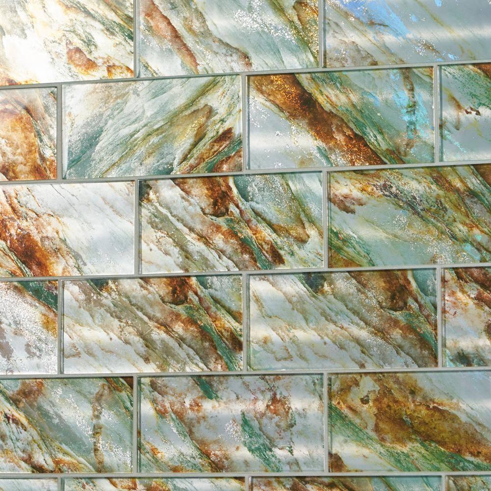 Bond Tile Wonder Glass 4.37 in. x 8.74 in. Polished Glass Wall Tile (5.3 Sq. Ft. / Case)