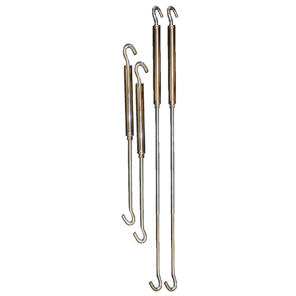 HAPPIJAC Standard Turnbuckle Replacement Set for Truck Camper Tie Down 25.5 Inch