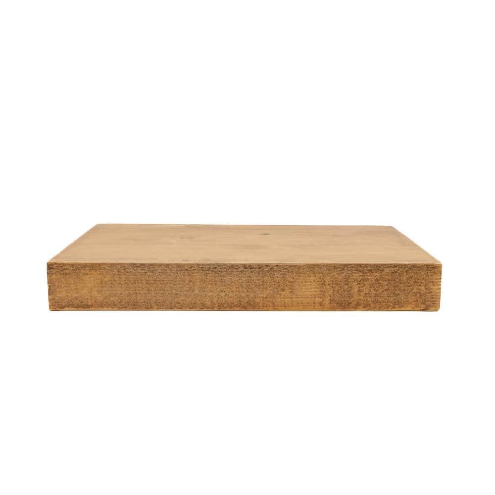 Dogberry Collections Dogberry Wood Floating Shelf  Kitchen Floating Shelf Or Living Room Floating Shelf  Wall Mount Included  Holds Up To 50 Lbs
