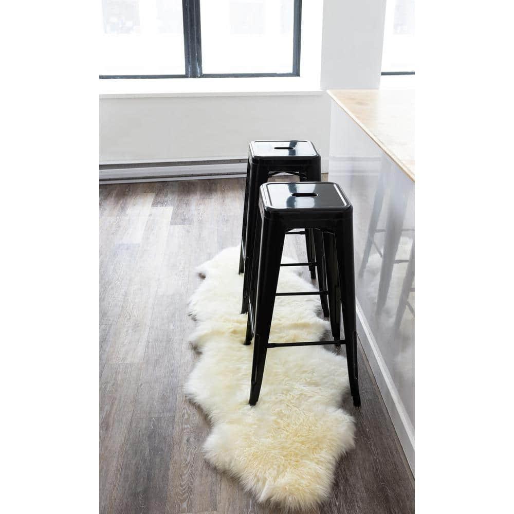 Natural New Zealand Sheepskin Double Rug | Natural | 2'x6'