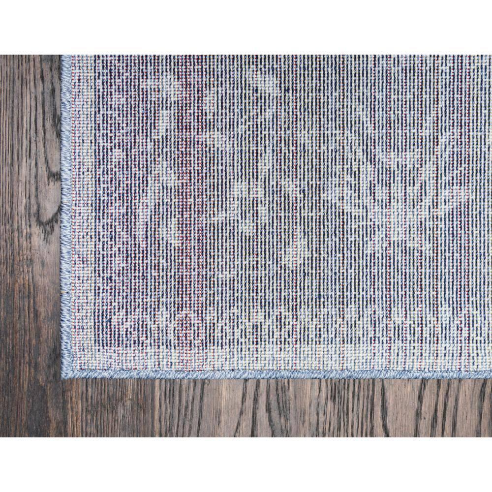 Unique Loom La Jolla Collection Area Rug - Floral (8' x 11' Rectangle Blue/Navy Blue)