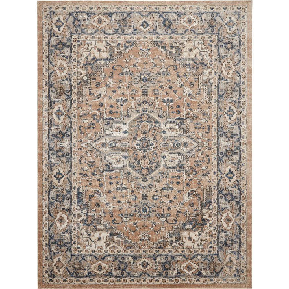 Nourison Concerto Center Medallion Indoor Rug Beige Grey 10' x 14'