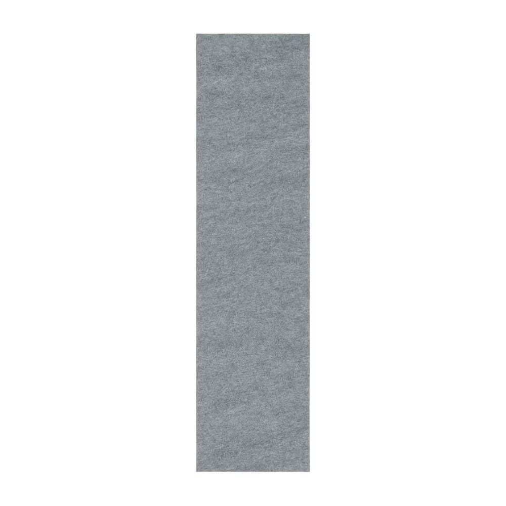 Mohawk Home 2 x 8 1/8 Low Profile Non Slip Rug Pad Felt + Rubber Gripper, Great For High Traffic Areas -Safe For All Floors, Grey