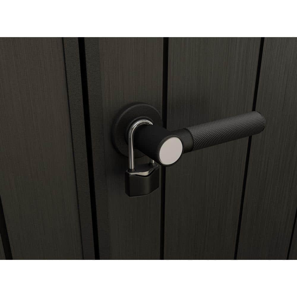 Keter Keter Artisan 11x7 ft. Modern Durable Resin Outdoor Storage Shed With Floor and Double Doors for Garden Patio Furniture and Tools, Grey