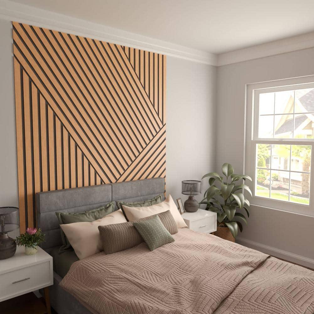 Adjustable Wood Slat Wall Panel Kit