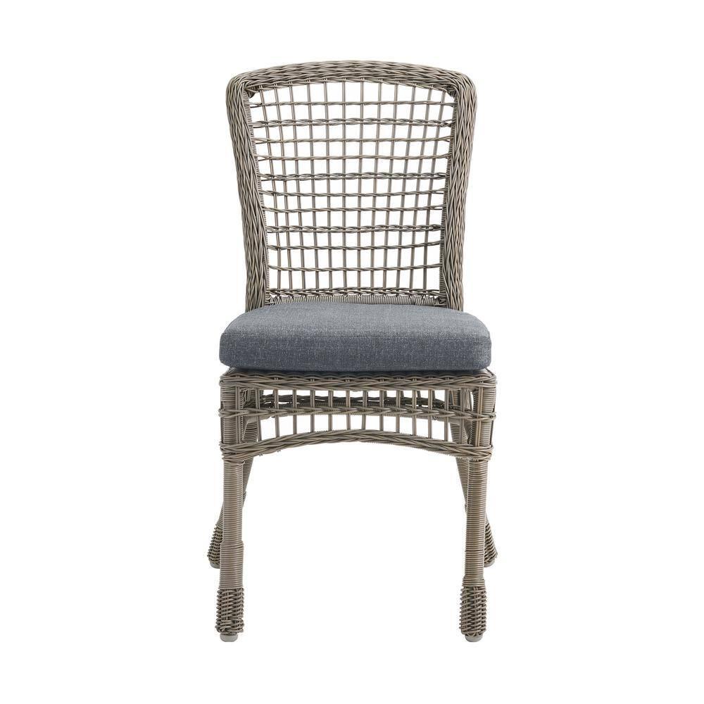 Carolina All-Weather Wicker Dining 5-Piece Dining Set with 42" Diameter Outdoor Dining Table and Four 37"H Chairs