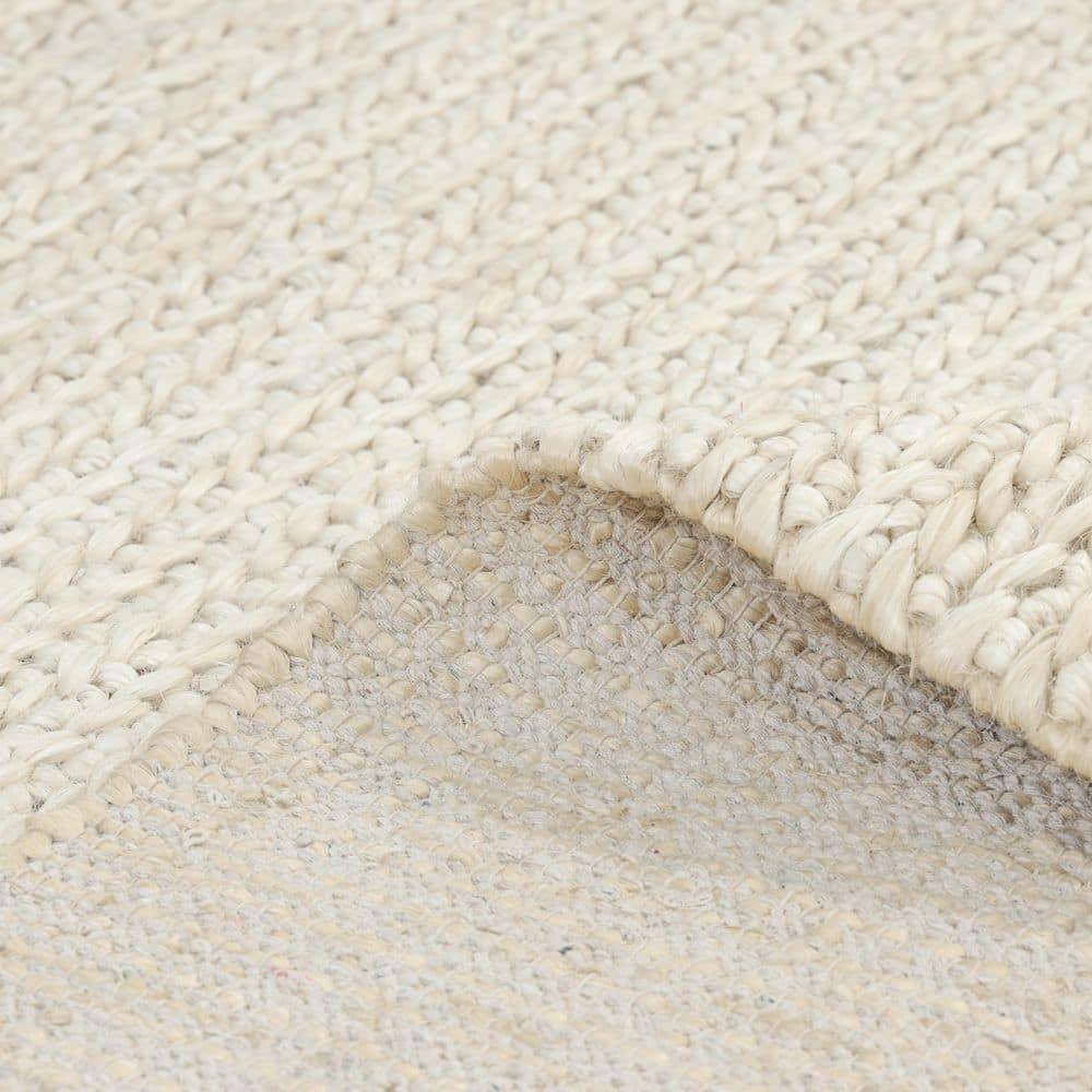 Wayne Jute Beige 9 ft. x 12 ft. Hand Woven Contemporary Transitional Area Rug