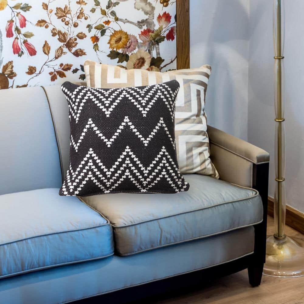 Evette Rios Textured Cotton Throw Pillow