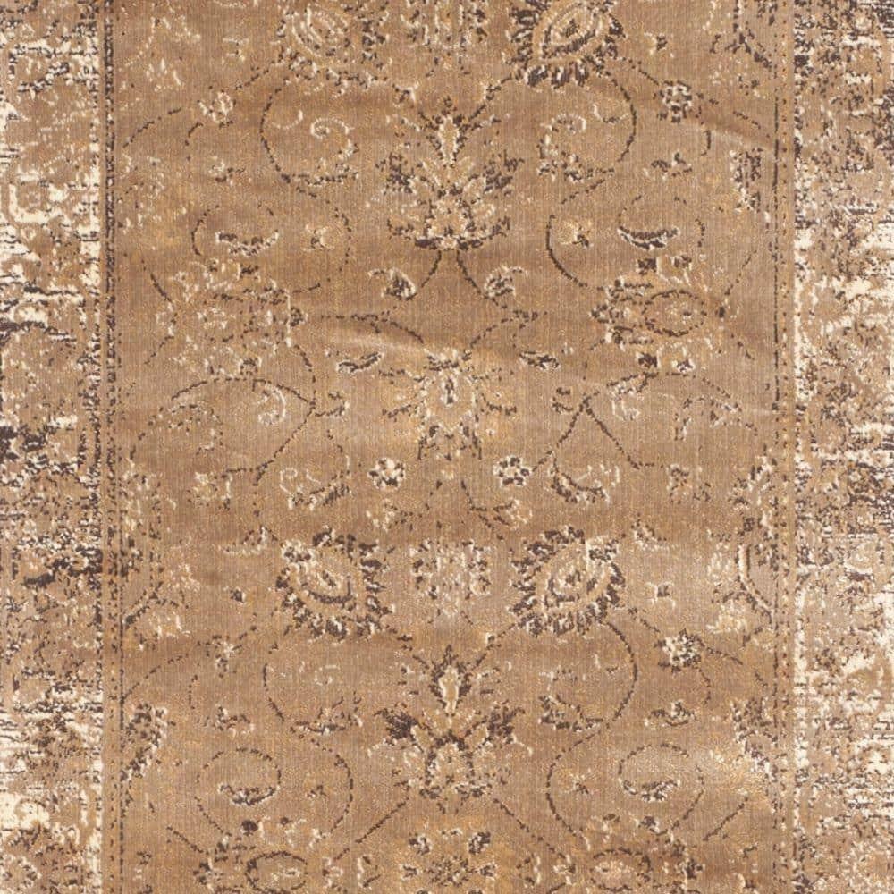 Vintage VTG117 Power Loomed Indoor Skid-Resistant Runner Rug - Taupe - 2'2"x8' - Safavieh