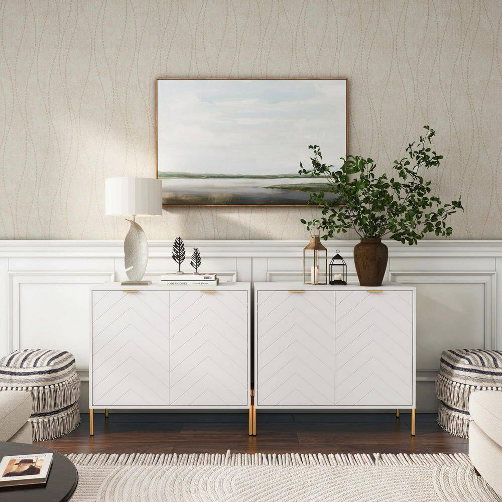 CLIHOME 31.5 in. H Utility Storage Cabinet with Adjustable Shelves