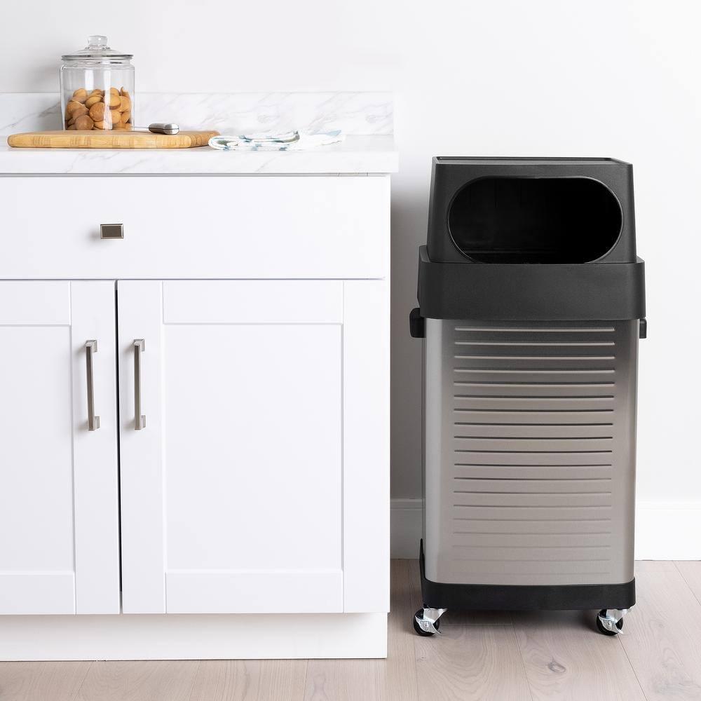 Seville Classics UltraHD 17-Gal. Commercial Stainless Steel Trash Bin
