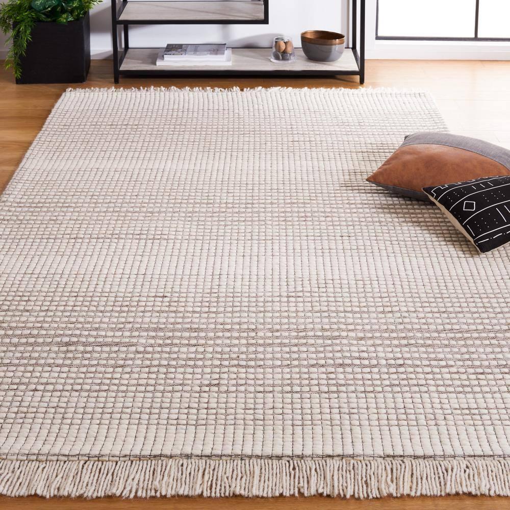 Safavieh Marbella Hand Woven Wool With Cotton Cloth Backing Striped Rug