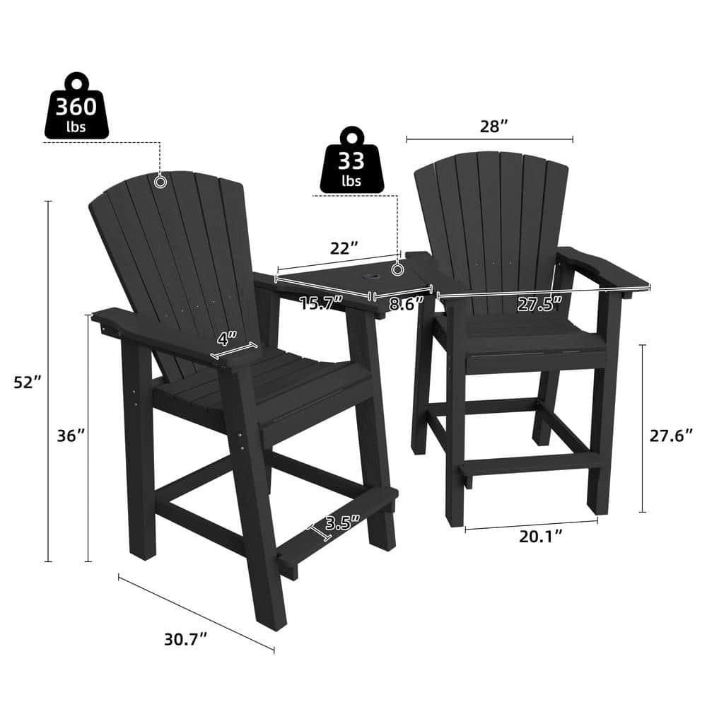 Rosecliff Heights Aryabella Plastic Adirondack Chair