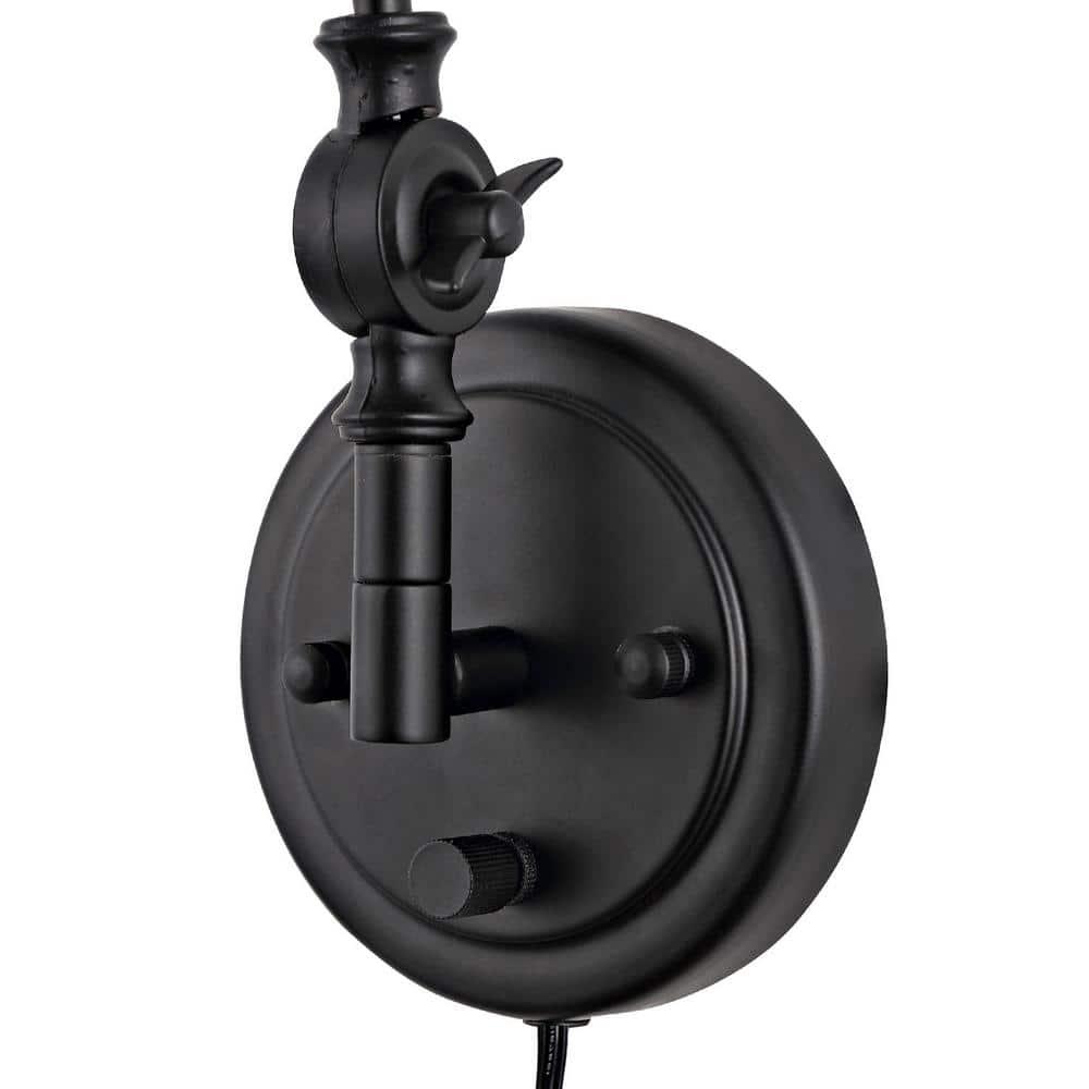 WINGBO  Industrial Swing Arm Wall Sconce with Metal Shade,2-Pack... Nickel