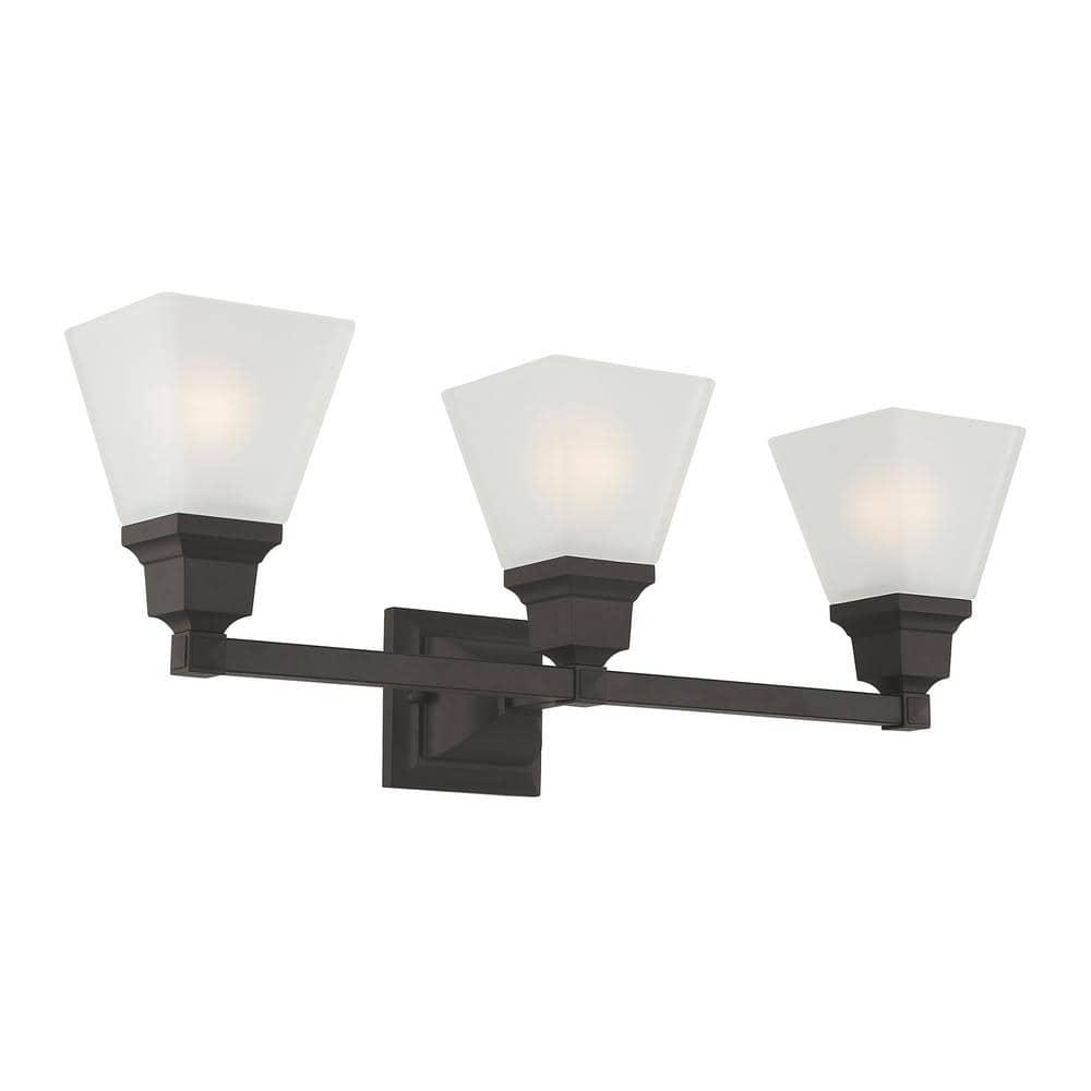 Livex Lighting Mission 3 - Light Vanity in  Bronze