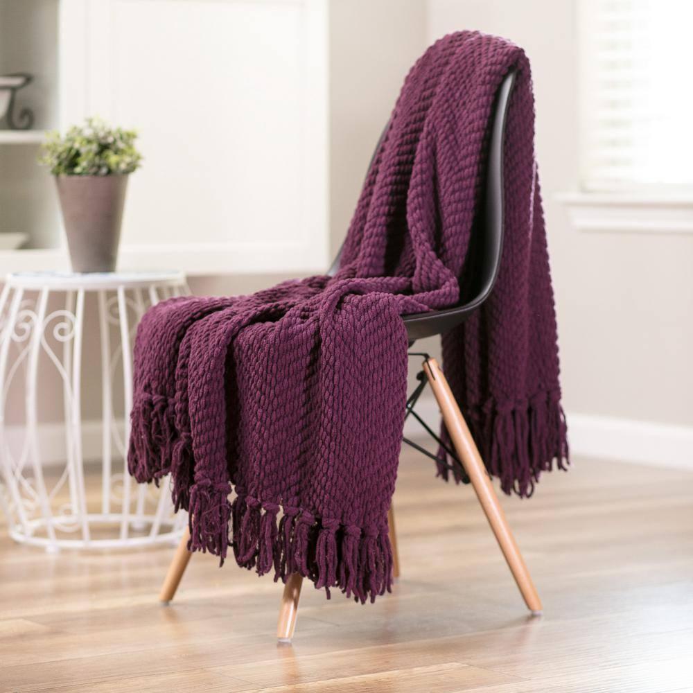 Chanasya Textured Knitted Throw